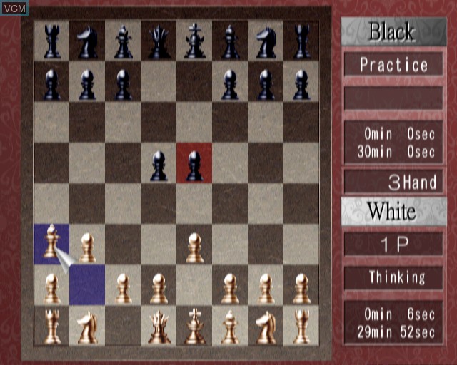In-game screen of the game Master Chess on Sony Playstation 2