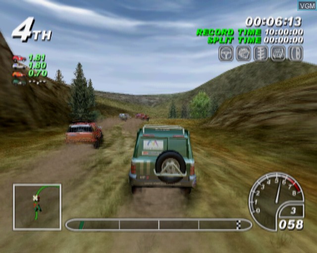 In-game screen of the game Master Rallye on Sony Playstation 2