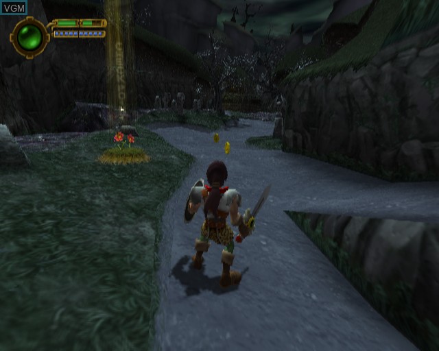 In-game screen of the game Maximo - Ghosts to Glory on Sony Playstation 2