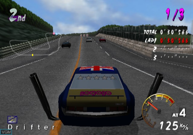 In-game screen of the game Maxxed Out Racing on Sony Playstation 2