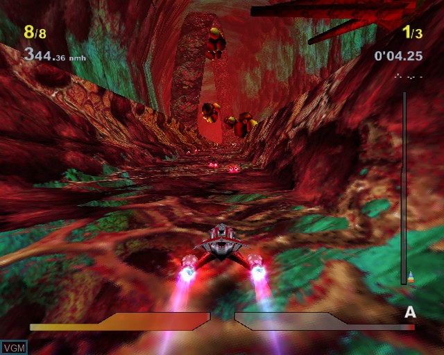 In-game screen of the game MegaRace 3 on Sony Playstation 2