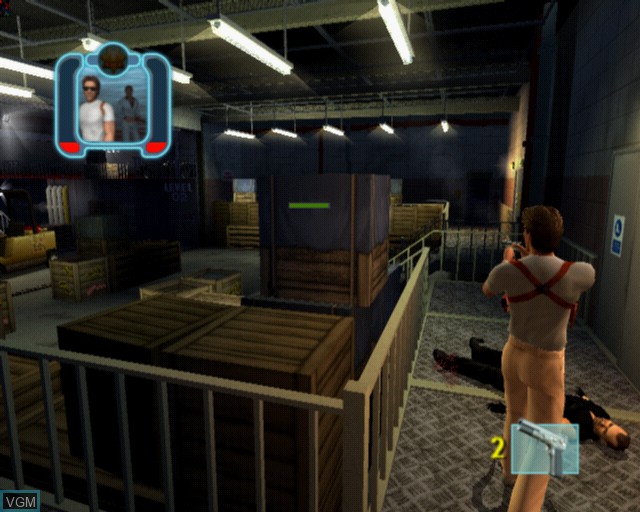 In-game screen of the game Miami Vice on Sony Playstation 2