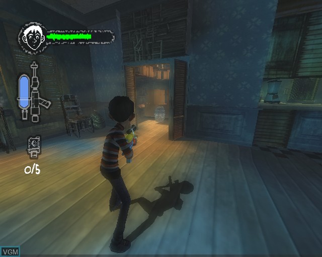 In-game screen of the game Monster House on Sony Playstation 2