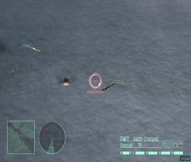 In-game screen of the game Naval Ops - Commander on Sony Playstation 2