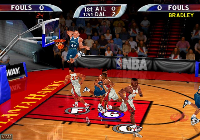 In-game screen of the game NBA Hoopz on Sony Playstation 2