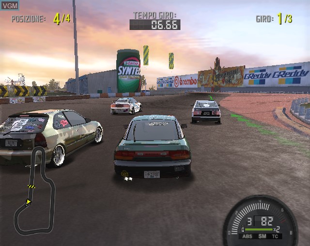 In-game screen of the game Need for Speed ProStreet on Sony Playstation 2