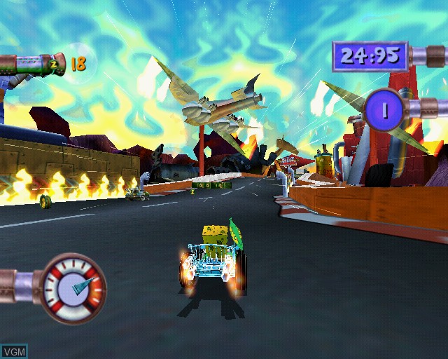 In-game screen of the game SpongeBob SquarePants - Creature from the Krusty Krab on Sony Playstation 2