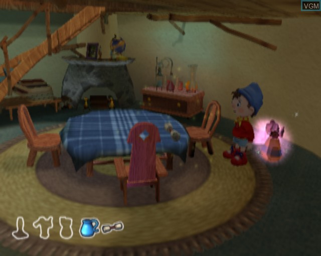 In-game screen of the game Noddy and the Magic Book on Sony Playstation 2