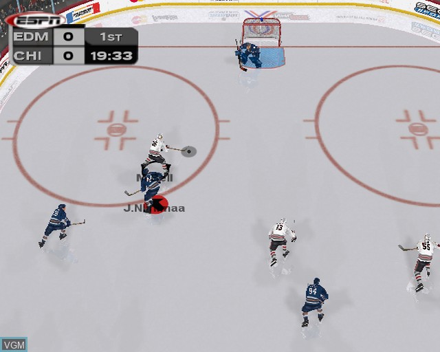 In-game screen of the game NHL 2K3 on Sony Playstation 2