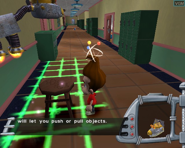 In-game screen of the game Jimmy Neutron - Jet Fusion on Sony Playstation 2