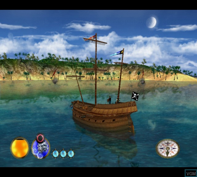 In-game screen of the game Pirates - The Legend of Black Kat on Sony Playstation 2