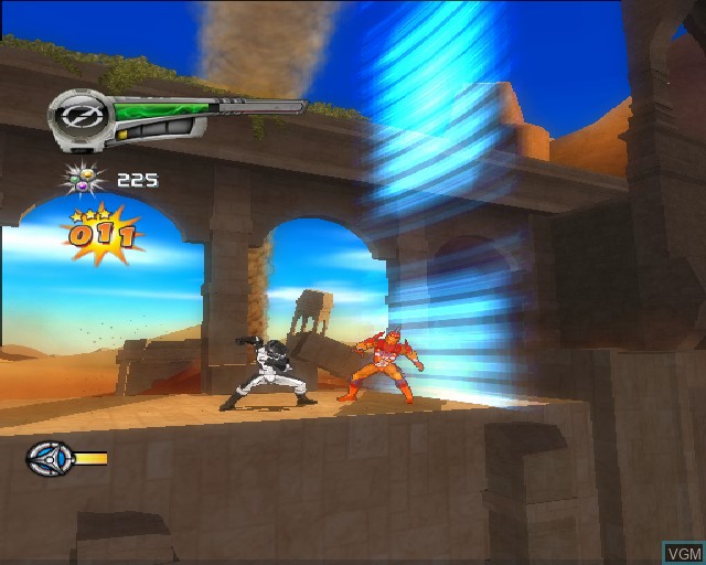 In-game screen of the game Power Rangers - Super Legends on Sony Playstation 2