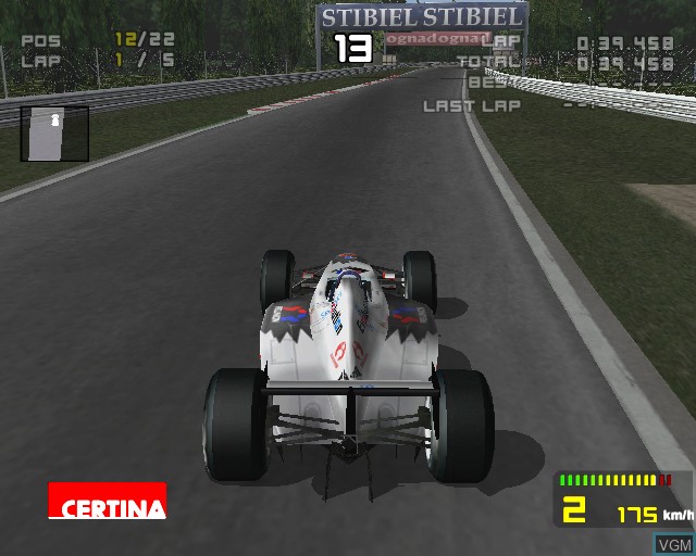 In-game screen of the game Racing Simulation 3 on Sony Playstation 2