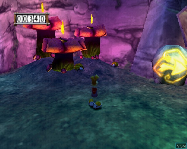 In-game screen of the game Rayman 3 - Hoodlum Havoc on Sony Playstation 2