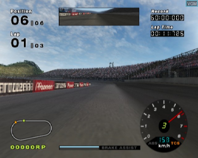 In-game screen of the game R - Racing on Sony Playstation 2