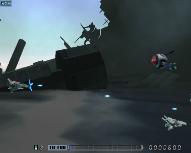 In-game screen of the game R-Type Final on Sony Playstation 2