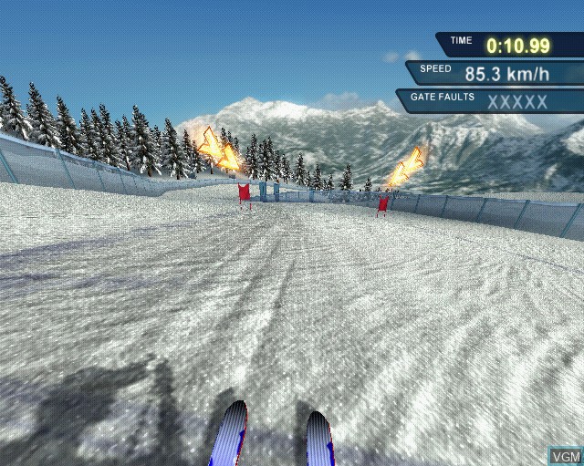 In-game screen of the game RTL Winter Games 2007 on Sony Playstation 2