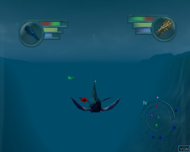 In-game screen of the game Sea Monsters - A Prehistoric Adventure on Sony Playstation 2