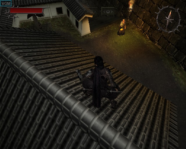 In-game screen of the game Shinobido - La Voie du Ninja on Sony Playstation 2