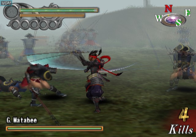 In-game screen of the game Shogun's Blade on Sony Playstation 2
