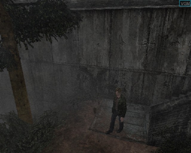 In-game screen of the game Silent Hill 2 on Sony Playstation 2