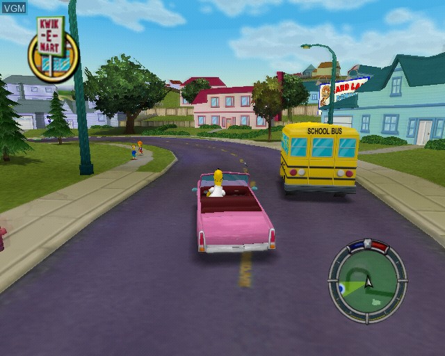 In-game screen of the game Simpsons, The - Hit & Run on Sony Playstation 2