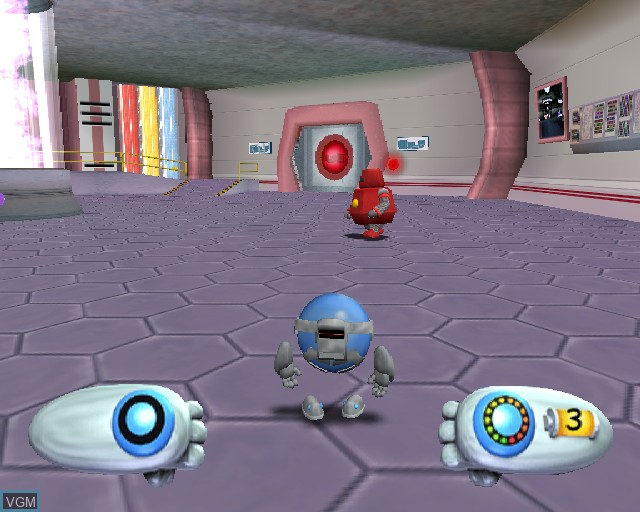 In-game screen of the game Smarties - Meltdown on Sony Playstation 2