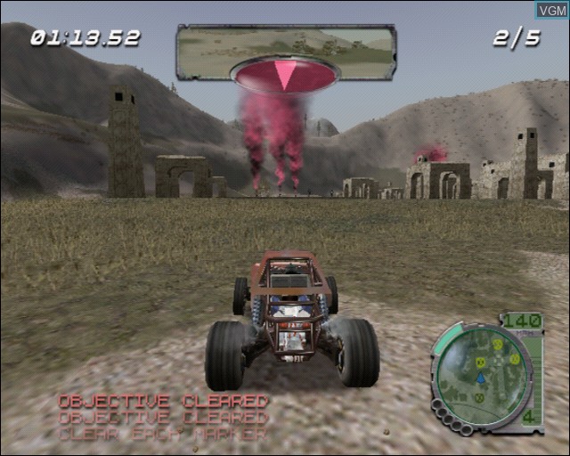 In-game screen of the game Smuggler's Run 2 - Hostile Territory on Sony Playstation 2