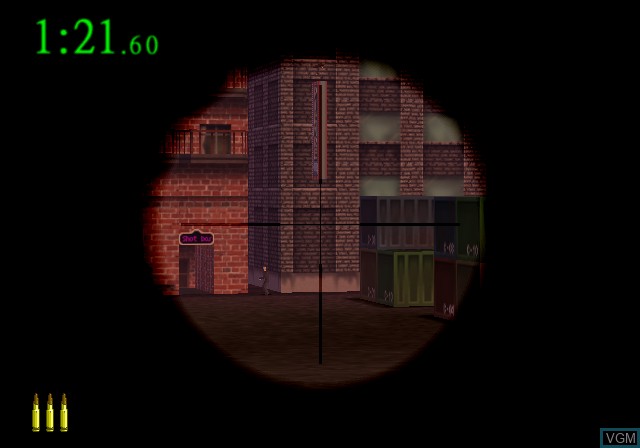 In-game screen of the game Simple 2000 Series Vol. 16 - The Sniper 2 - Akumu no Juudan on Sony Playstation 2