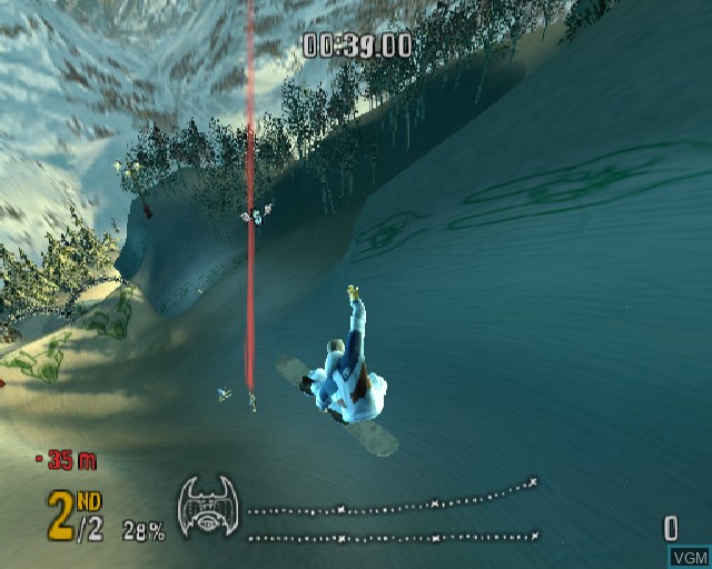In-game screen of the game SSX On Tour on Sony Playstation 2