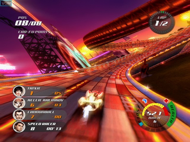 In-game screen of the game Speed Racer on Sony Playstation 2