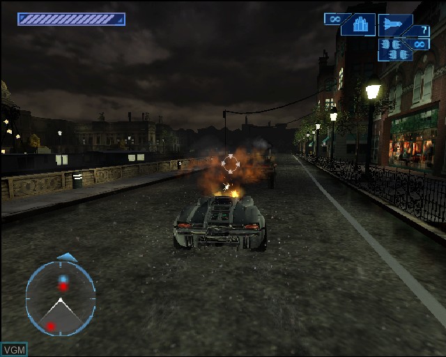 In-game screen of the game Spy Hunter - Nowhere to Run on Sony Playstation 2