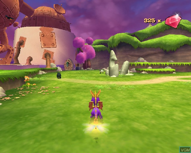 In-game screen of the game Spyro - A Hero's Tail on Sony Playstation 2