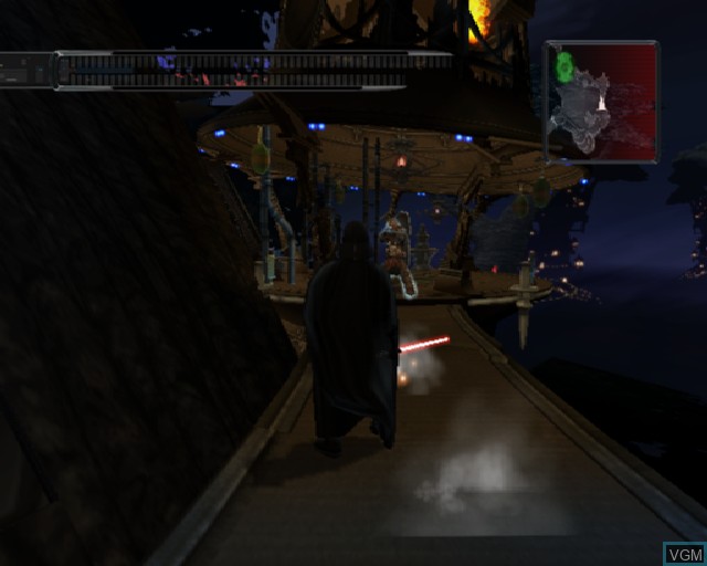 In-game screen of the game Star Wars - The Force Unleashed on Sony Playstation 2
