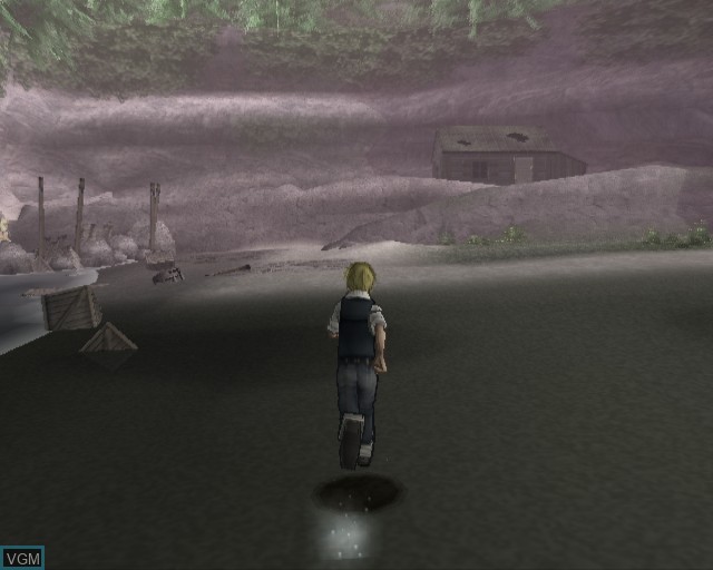 In-game screen of the game Steambot Chronicles on Sony Playstation 2