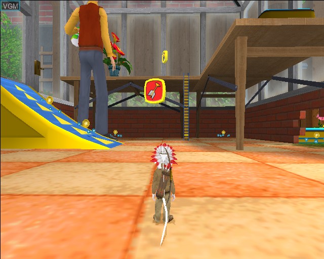 In-game screen of the game Stuart Little 3 - Big Photo Adventure on Sony Playstation 2
