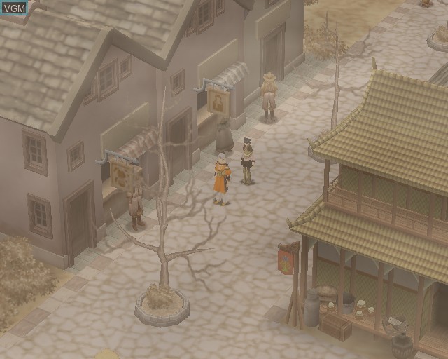 In-game screen of the game Suikoden V on Sony Playstation 2