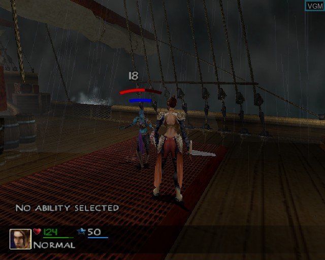 In-game screen of the game Summoner 2 on Sony Playstation 2