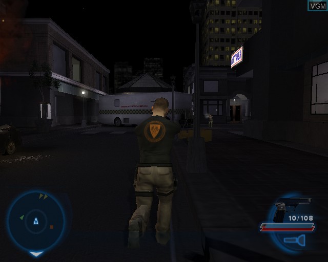 In-game screen of the game Syphon Filter - The Omega Strain on Sony Playstation 2