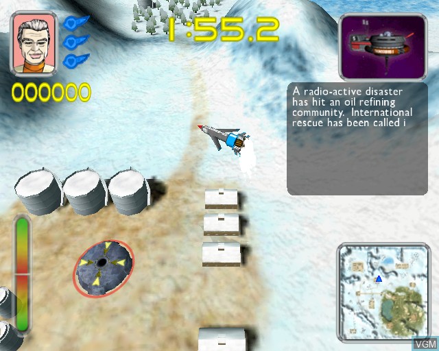 In-game screen of the game Thunderbirds on Sony Playstation 2