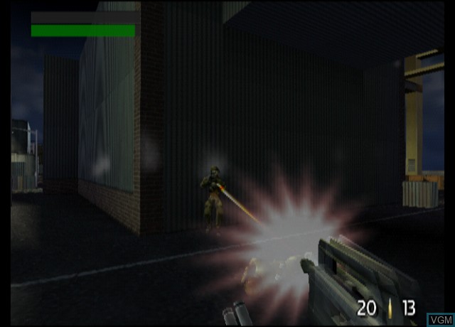 In-game screen of the game TimeSplitters on Sony Playstation 2