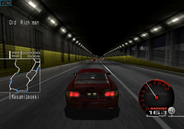 In-game screen of the game Tokyo Xtreme Racer Zero on Sony Playstation 2