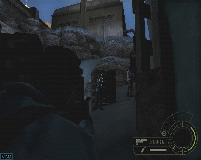 In-game screen of the game Tom Clancy's Splinter Cell Double Agent on Sony Playstation 2