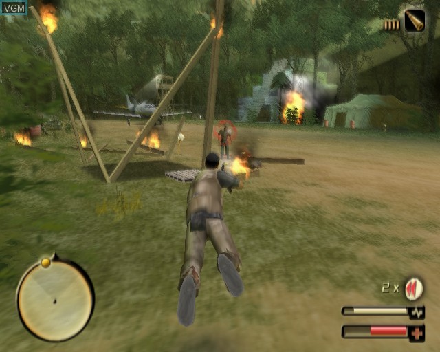 In-game screen of the game Total Overdose on Sony Playstation 2