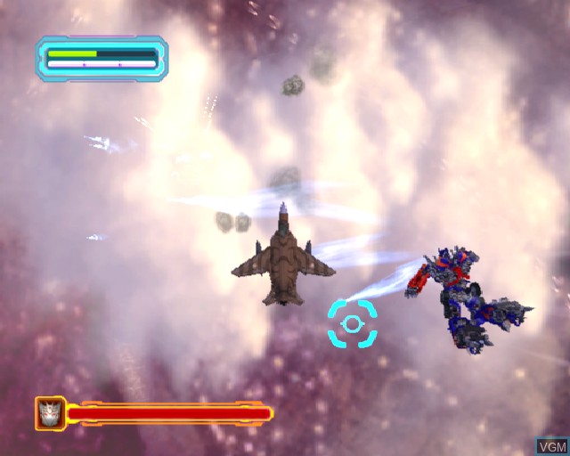 In-game screen of the game Transformers - Revenge of the Fallen on Sony Playstation 2