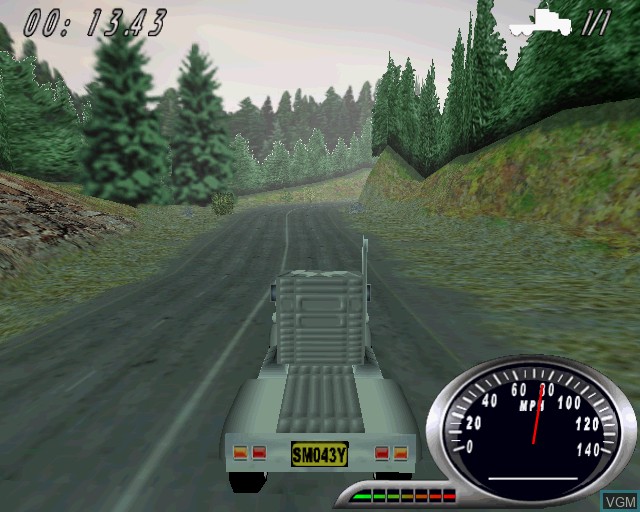 In-game screen of the game Turbo Trucks on Sony Playstation 2