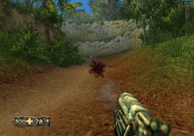 In-game screen of the game Turok - Evolution on Sony Playstation 2