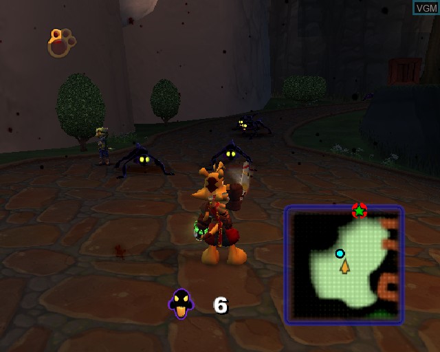 In-game screen of the game Ty the Tasmanian Tiger 3 - Night of the Quinkan on Sony Playstation 2