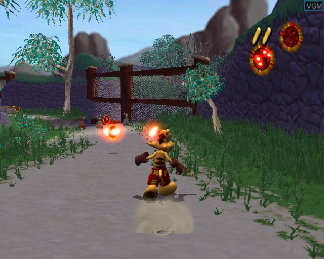 In-game screen of the game Ty the Tasmanian Tiger on Sony Playstation 2