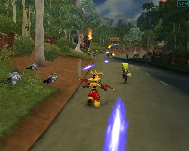 In-game screen of the game Ty the Tasmanian Tiger 2 - Bush Rescue on Sony Playstation 2